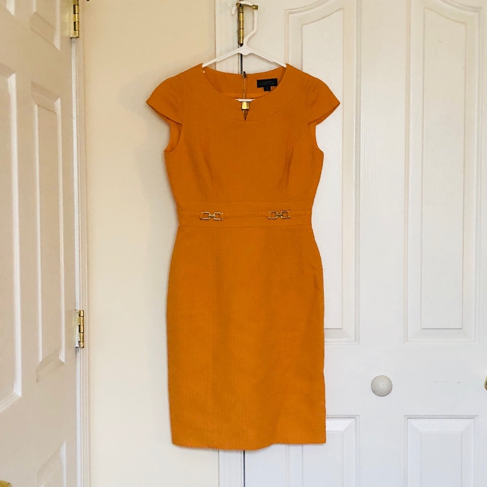 Orange Tahari dress